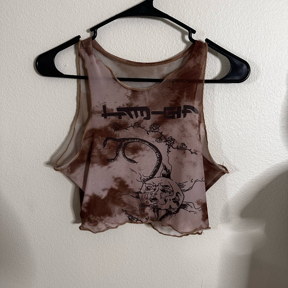 I AM GIA mesh top